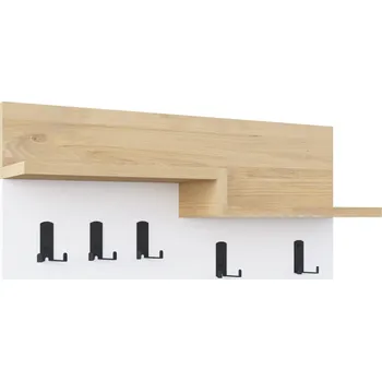 Věšák Věšák Houseland HARMON dub safírový/bílý