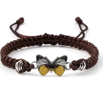 Náramek Gaira® Náramek Žlutý motýlek 3120, Barva hnědá