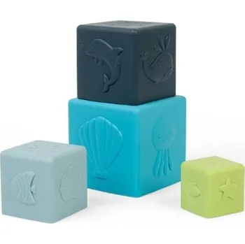 Dřevěná hračka BIGJIGS Stohovací kostky