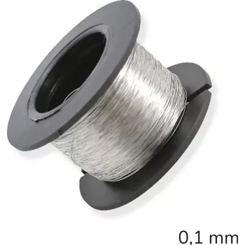 Hobby drát Nerezový drát měkký 0,1 mm – 200 m