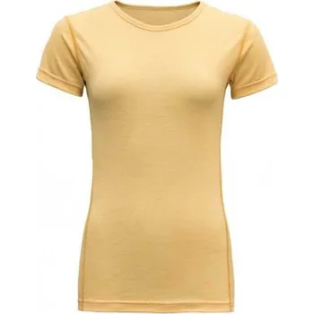 Dámské tričko Dámské triko Devold BREEZE MERINO 150 T-SHIRT XL Žlutá