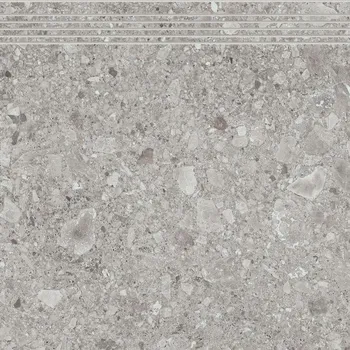 Dlažba RAKO Schodovka Rako Rave šedá mat rektifikovaná 59,7x59,8 DCP62900 DCP62900