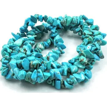 Materiál na výrobu šperku Tyrkenit, vrtané zlomky – návlek