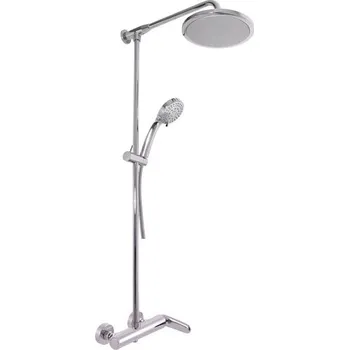 Vodovodní baterie Vodovodní baterie sprchová TIGRIS s teleskopickou tyčí, hlavovou a ruční sprchou, Barva: chrom - teleskopická tyč, Rozměr: 150 mm