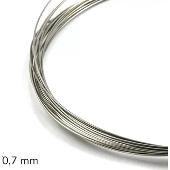 Hobby drát Nerezový drát polotvrdý 0,7 mm – 5 m