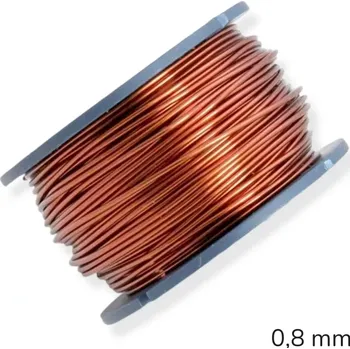 Hobby drát Měděný drát lakovaný 0,8 mm - 12 m