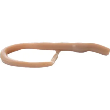 Umělá nástraha Gumová nástraha Moonky Long Worm 90mm C08 Coffee Milk - Oliheň (10ks)