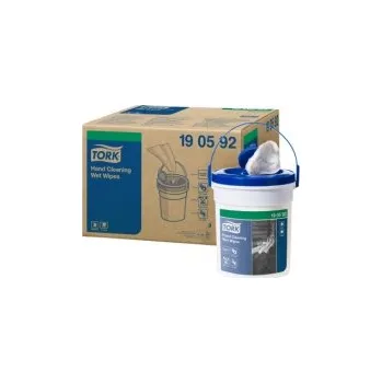 Utěrka Vlhčené utěrky na ruce TORK, přenosné balení Handy Bucket, bílé, W14