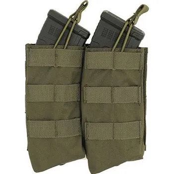 Airsoft 8FIELDS Otevřená sumka na dva zásobníky AK47/74 - Olive [8FIELDS]
