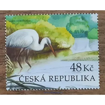 Poštovní známka ČR ** Litovelské Pomoraví, volavka, r. 2024