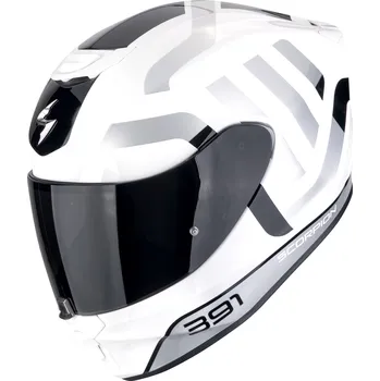 Helma na motorku SCORPION přilba EXO-391 Arok white/black/silver - XS