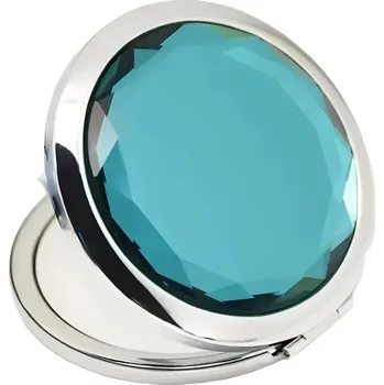 Kosmetické zrcátko Gaira® Kosmetické zrcátko Crystal 7723, Barva tyrkysová