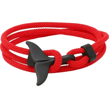 Náramek Gaira® Náramek Černá ploutev 3210, Barva červená