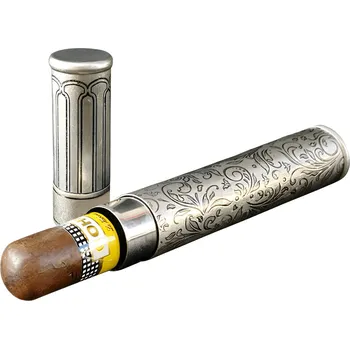 Humidor Gaira® Pouzdro na doutník 8023, Barva ocelová