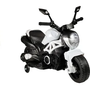 Dětské vozidlo LEAN CARS Elektrická motorka GTM1188 bílá