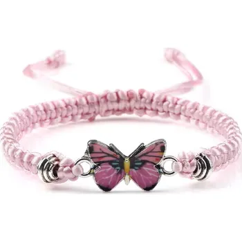 Náramek Gaira® Náramek Růžový motýlek 3117, Barva světle růžová