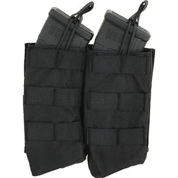 Sportovní střelba 8FIELDS Otevřená sumka na dva zásobníky AK47/74 - Black [8FIELDS]