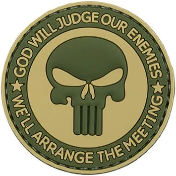 Nášivka Nášivka na suchý zip GOD WILL JUDGE PVC 2