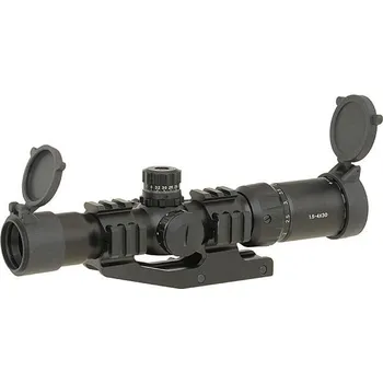 Puškohled PCS Optika 1.5-4x30 s jednodílnou montáží [PCS]