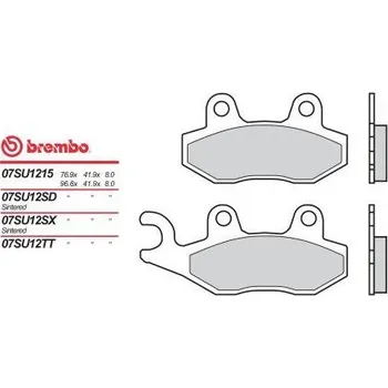 Autodíl BREMBO brzdové destičky moto 07SU12SP