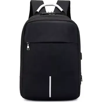 Batoh BQ57 černý (Pohodlný batoh se zámkem proti krádeži, port USB, vhodný na notebook, 42 x 28 x 15 cm)