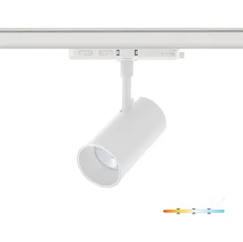 LED lištový reflektor NEXTRACK CORE 20W 3CCT Ra>90 36°, třífázový adaptér, bílý