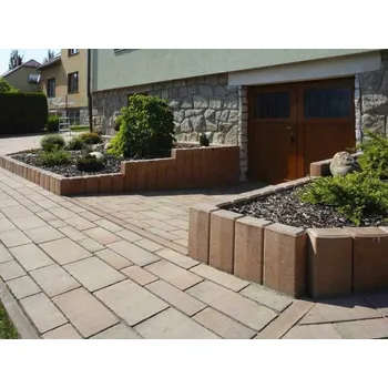 Zahradní obrubník Best Kadent 80 x 18 x 12 cm karamelová