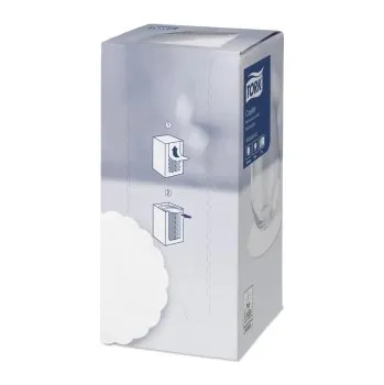 Papírový ubrousek Rozetky Tork Advanced, bílé