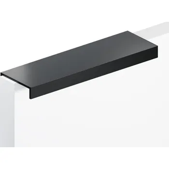 Nábytkové kování NÁBYTKOVÁ ÚCHYTKA OKRAJOVÝ ČERNÝ MAT loft L-96