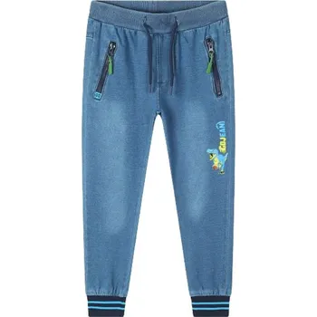 Chlapecké teplákové rifle modré Kugo FK0232