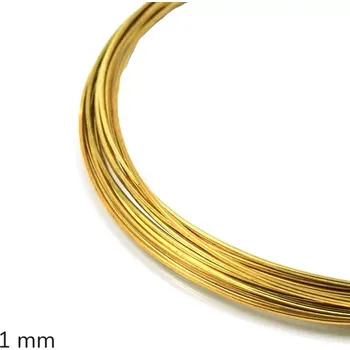 Hobby drát Mosazný drát 1 mm - 5 m