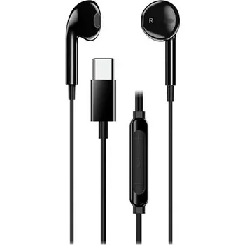 Sluchátka Genius HS-M365 černý, Headset, drátový, do uší, mikrofon, ovládání hlasitosti, USB-C, černý