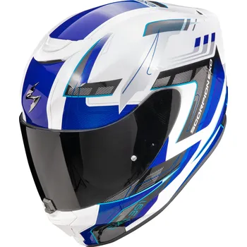 Helma na motorku SCORPION přilba EXO-391 Captor white/blue - L
