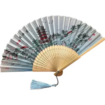 Karnevalový doplněk Gaira® Vějíř V8043, Barva modrá