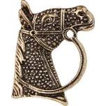 Brož Hlava koně 30150, Barva zlatá