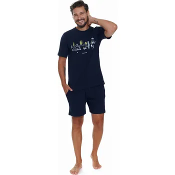 Pánské pyžamo Pánské pyžamo DOCTOR NAP PMB.5355 NAVY BLUE M 0