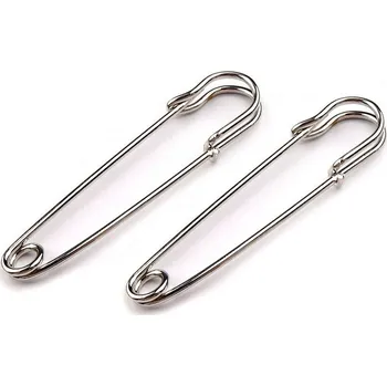 Ozdobný spínací špendlík kilt 13x65 mm, malé, platina