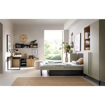 Dětské zboží Meblar Sergio Dětský Pokoj Eukaliptus Dub Baltic Dune Černý Onyx