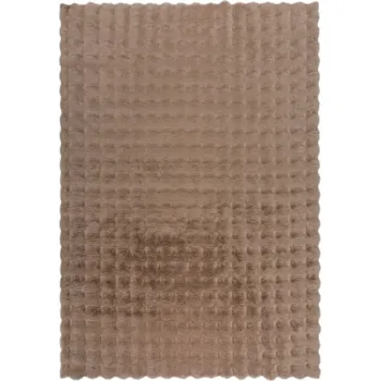 Koberec Flair Rugs Kusový koberec Waffle Faux Fur Taupe Rozměry koberců: 80x150