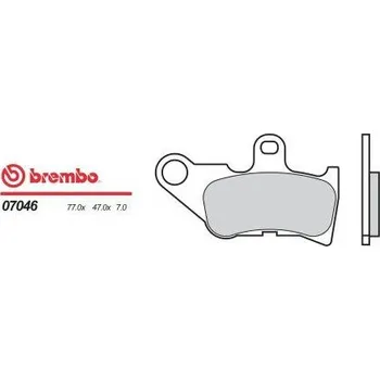Brzdová destička BREMBO brzdové destičky moto 07046