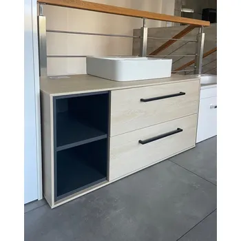 Koupelnový nábytek Dřevojas Výprodej 500 - umyvadlová skříňka IDEA SZZ2O2 100 - HPL D24 Ohio