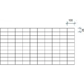Plot Gabionová síť 200 x 50 cm, oko 10 x 2,5 cm