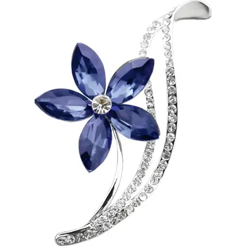 Brož Gaira® Brož Květ 312009, Barva tmavě modrá