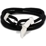 Gaira® Náramek Stříbrná ploutev 3223, Barva černá