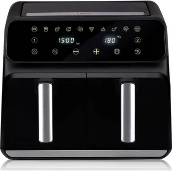 fritéza Alpina Switzerland 871125224012 horkovzdušná fritéza, 8 l, 1700 W, nepřilnavý povlak, s displejem, funkce časovače, černá