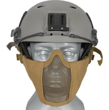 Kukla WOSPORT Ocelová maska v.2 s uchycením na helmu - TAN [WOSPORT]