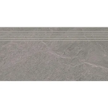 Dlažba RAKO Schodovka Rako Core šedá struktura mat rektifikovaná 29,8x59,8 DCPSR874 DCPSR874