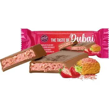 Čokoláda Elit - Dubajská čokoláda Dubai čokoláda Elit 30g Strawberry (jahody)