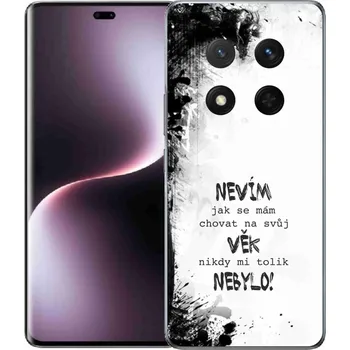 Pouzdro na mobilní telefon Gelový kryt mmCase na Honor Magic 7 Lite 5G - vtipný text 14 bílé pozadí