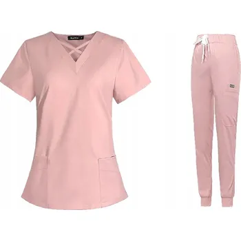 Dámská zdravotnická souprava SCRUB UNIFORM MODEL 42029 SVĚTLE RŮŽOVÁ VELIKOST L